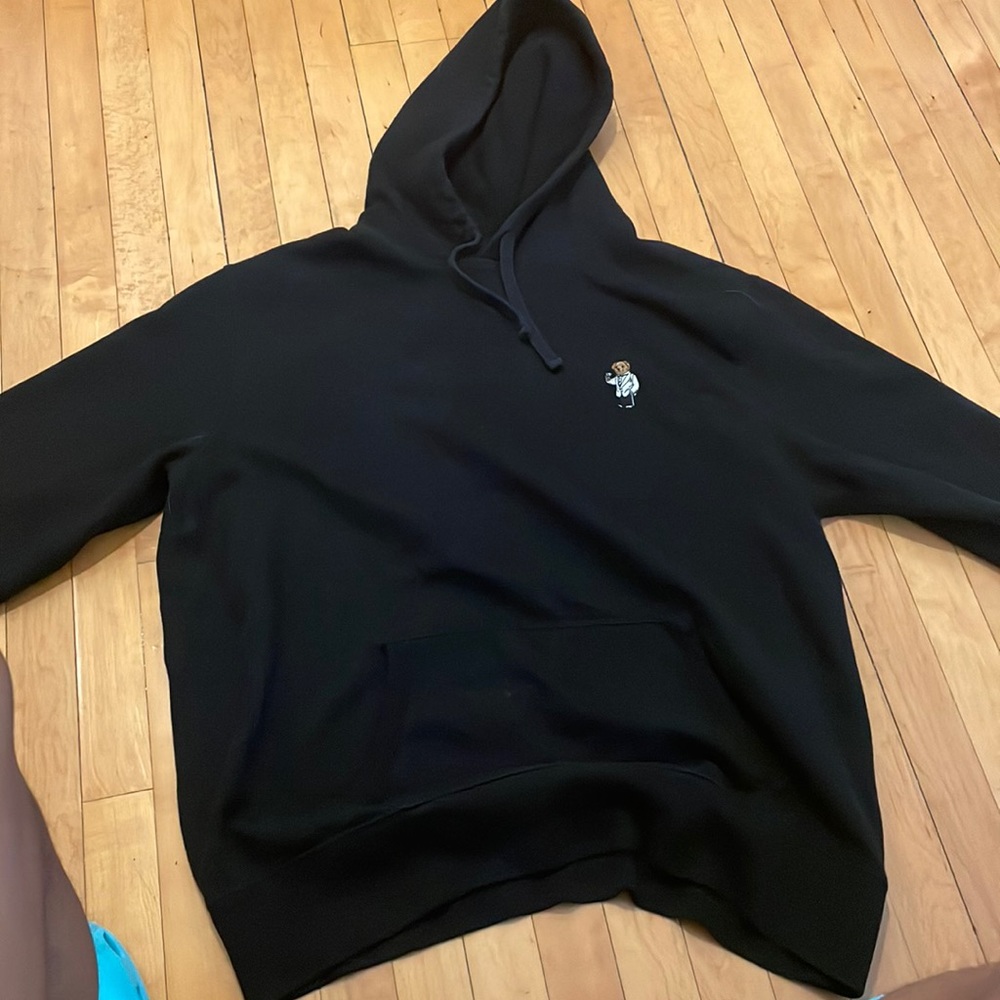 Black Polo bear hoodie